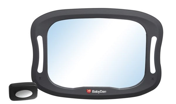 Baksätesspegel Med LED-Ljus By BabyDan - Svart