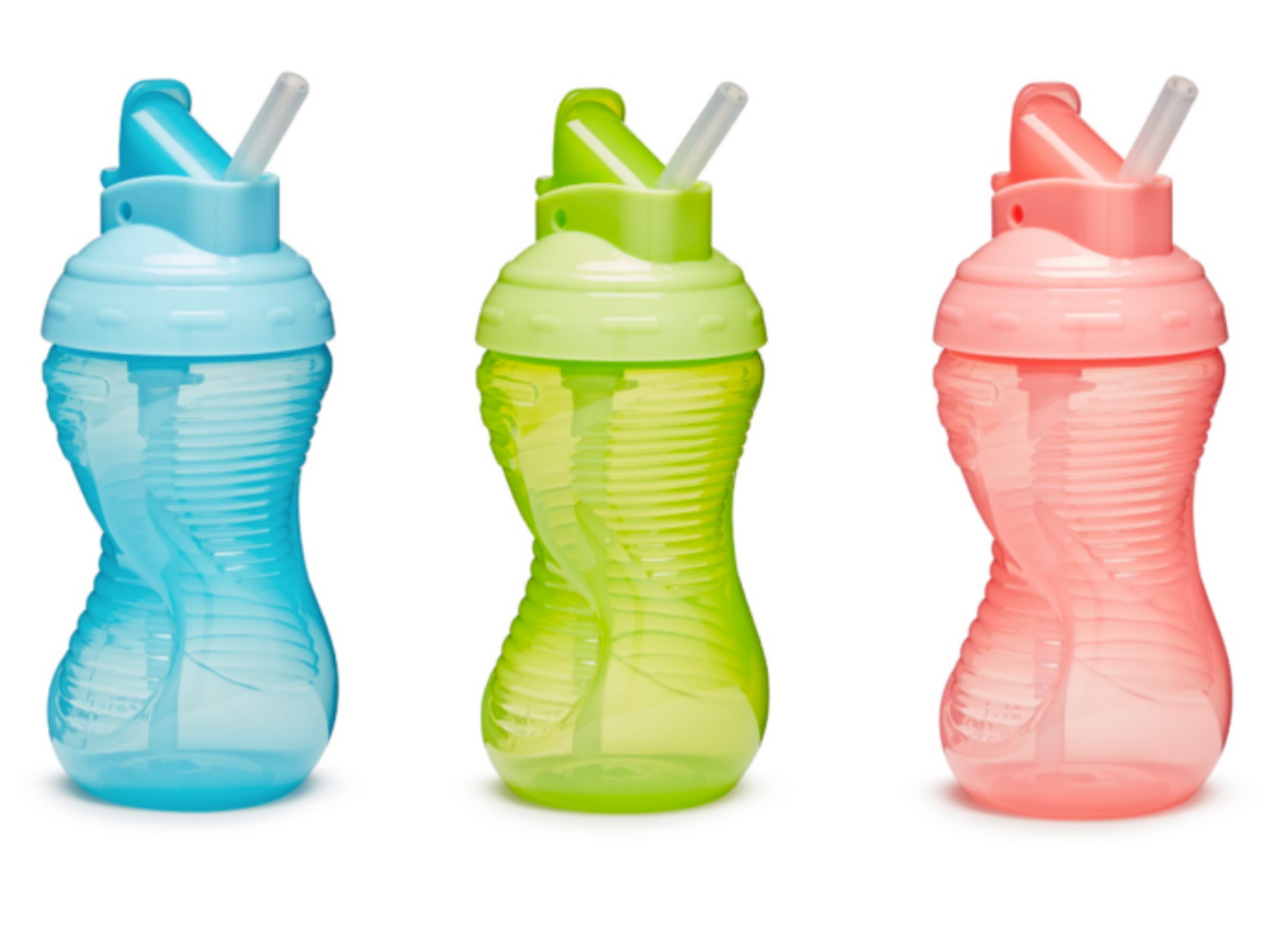 Munchkin Mighty Grip Sugrörsmugg 296 ml +12 Mån – Blå/Grön