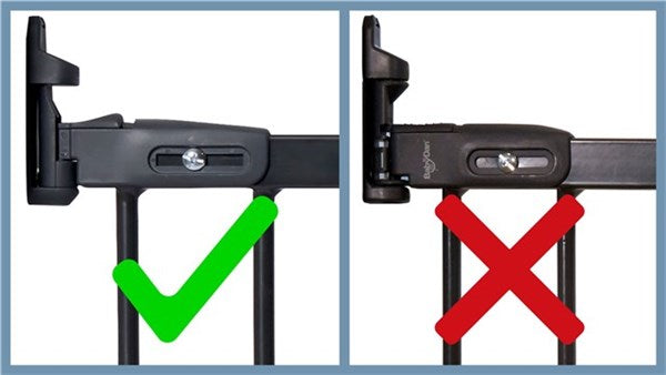 BabyDan Beslag För FlexiFit Metall/Ebba Säkerhetsgrind - Vit