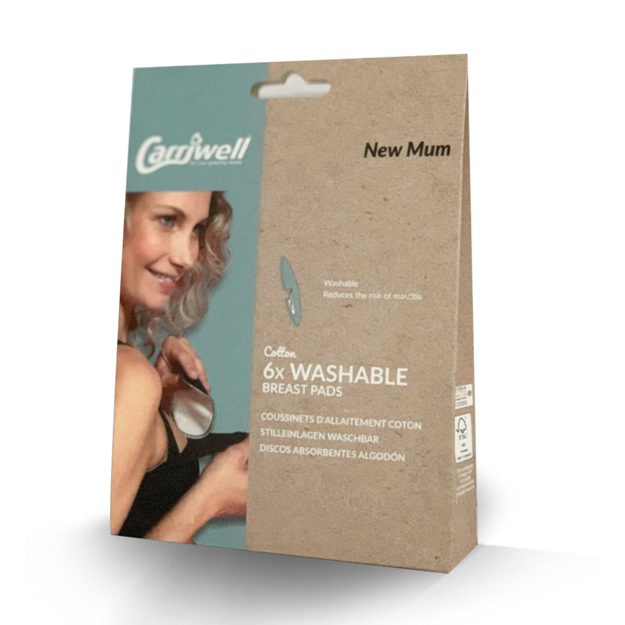 Carriwell Tvättbara amningsinlägg – Vit