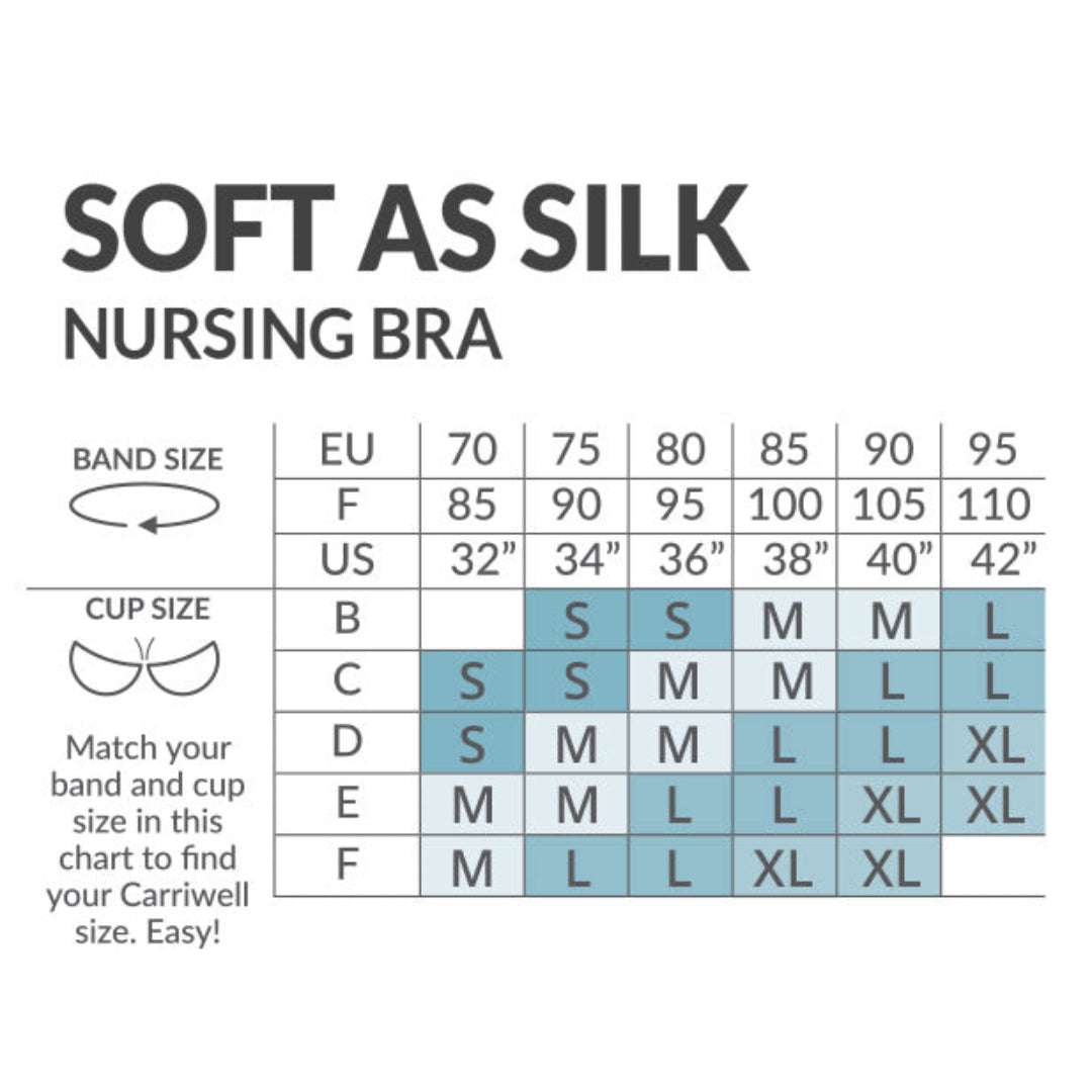 Carriwell Soft As Silk Amnings-BH – Svart