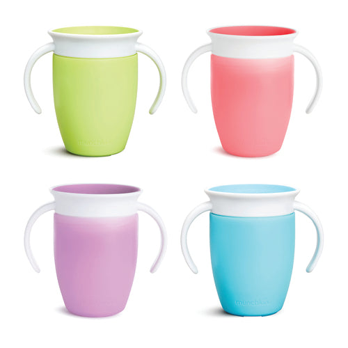Munchkin Miracle 360 Trainer Cup – 207 ml – Blå, Rosa, Grön, Lila +6 månader