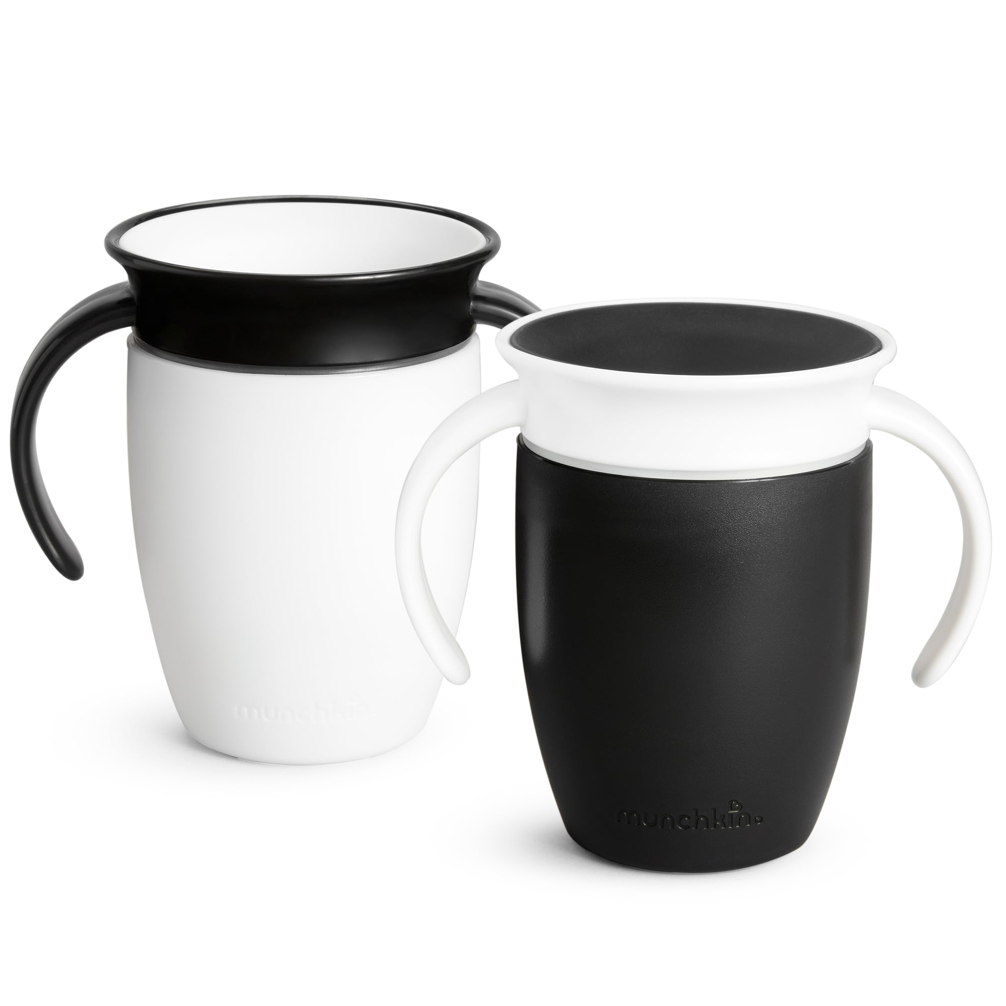 Munchkin Miracle 360 Trainer Cup 2-pack – Svart/Vit 207 ml +6 månader