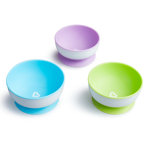 Munchkin Sugkoppsskålar 3-pack
