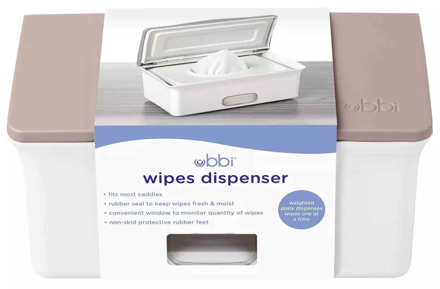 UBBI Behållare Våtservetter - Taupe