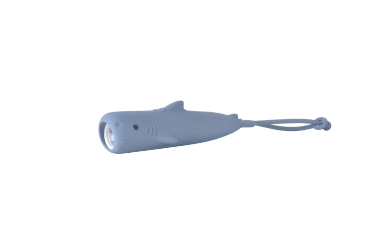 Carlo Baby LED-Ficklampa Shark Silicone