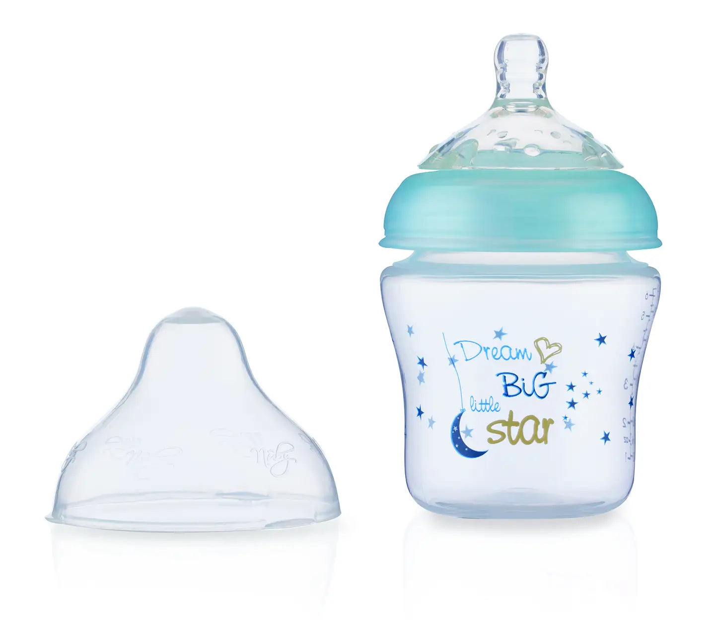 Nûby Nappflaska Little Moments 0m+ 180ml - Blå