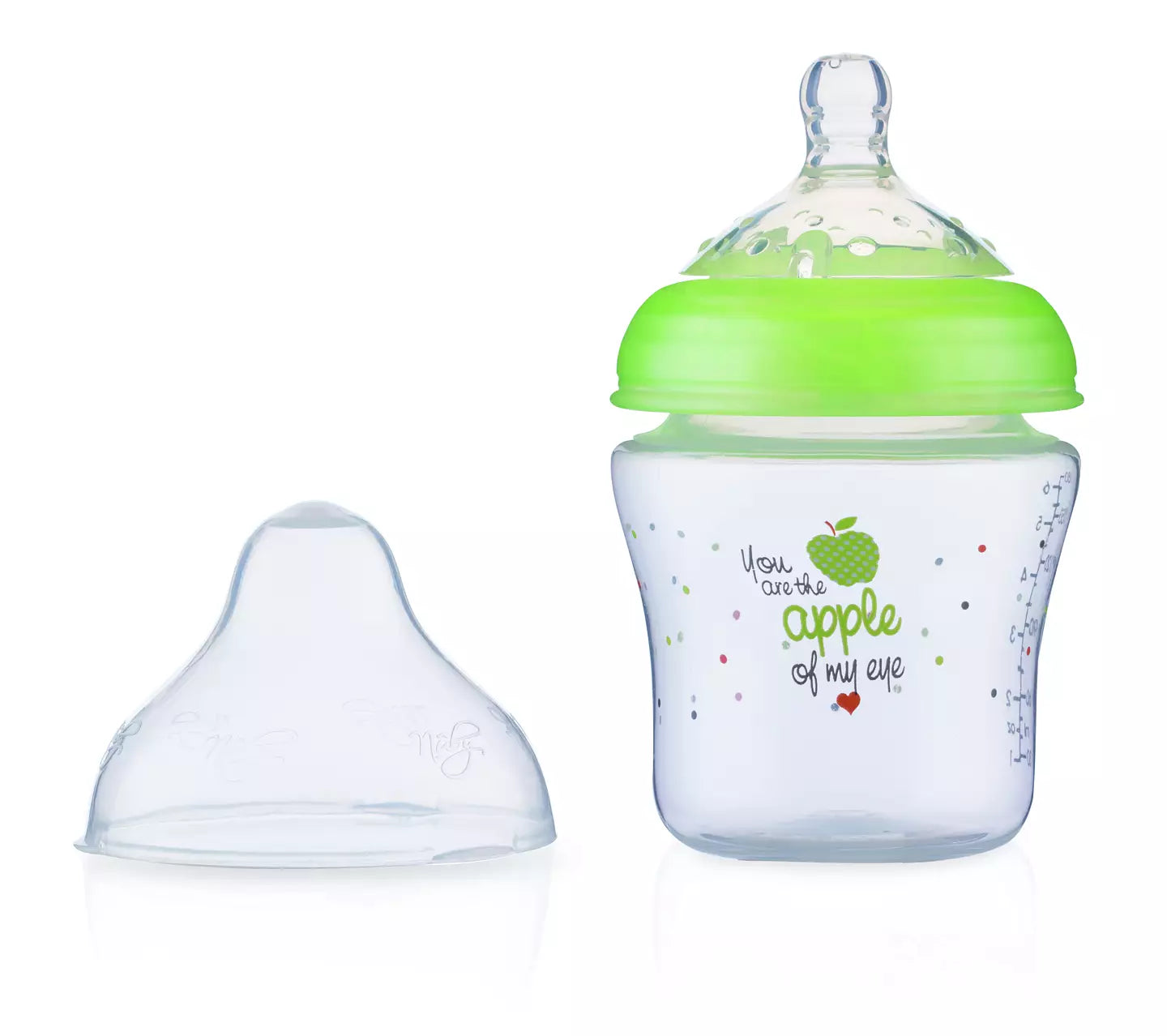 Nûby Nappflaska Little Moments 0m+ 180ml - Grön