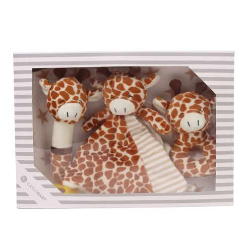 Carlo Baby Fleecefilt Giraffe Set