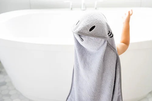 UBBI Badhandduk med huva – Grå