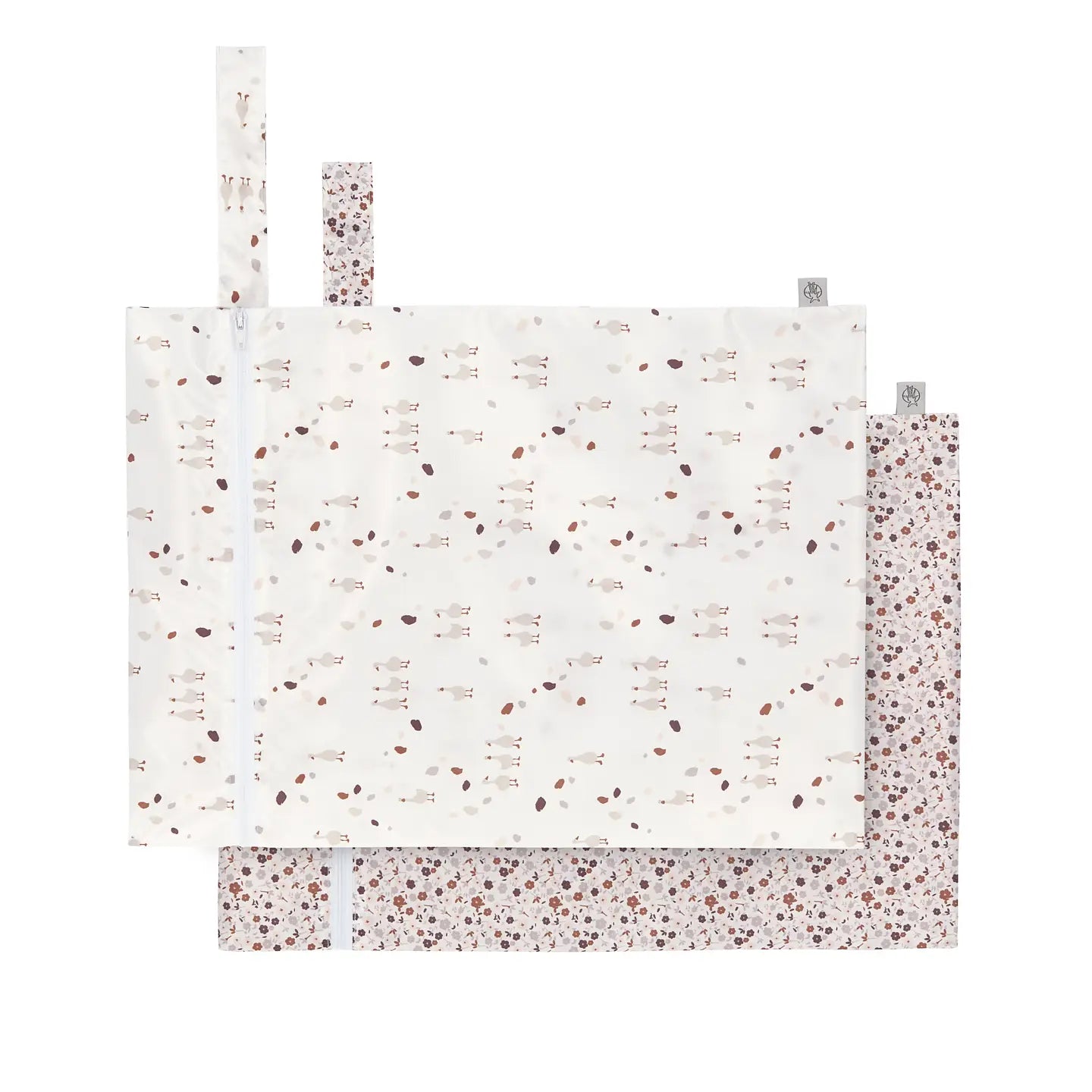 LÄSSIG Wet Bag 2-pack – Tiny Farmer Flowers/Goose