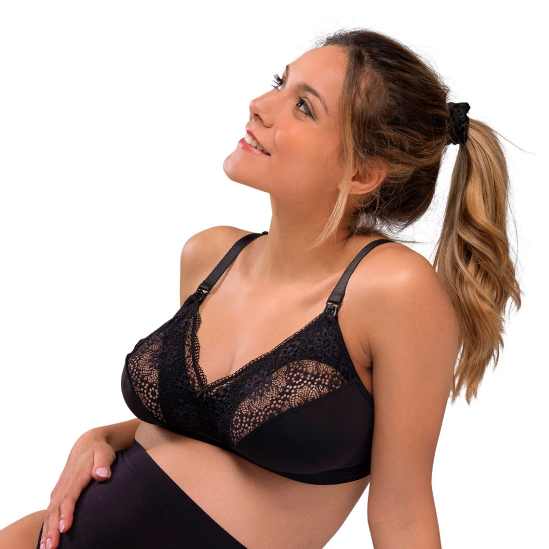 Carriwell Soft As Silk Amnings-BH – Svart