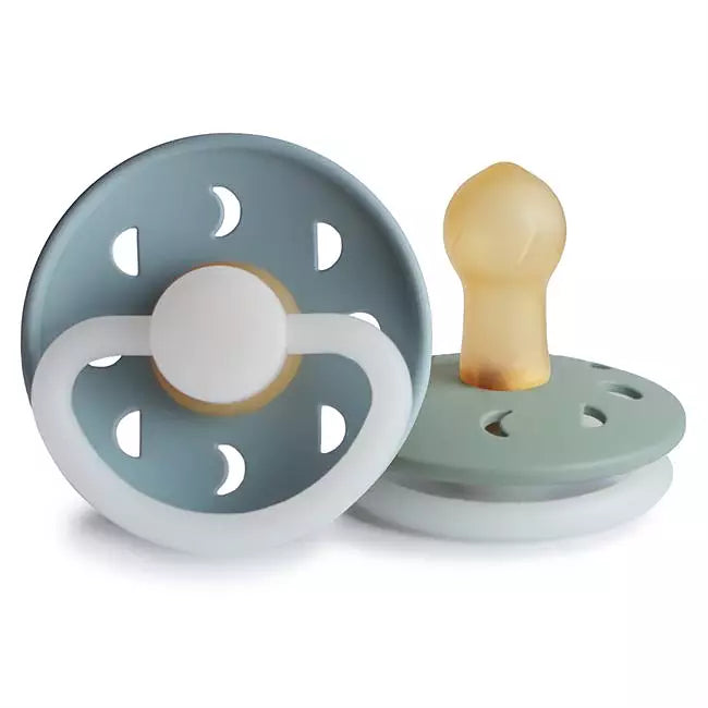 FRIGG Moon Phase Night Latexnapp 2-Pack Dimblå & Salviagrön