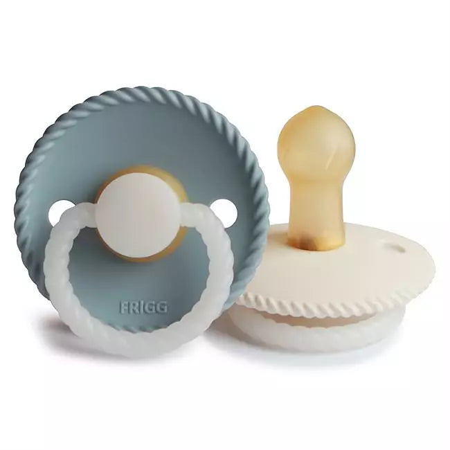 FRIGG Rope Night Latexnapp 2-Pack Dimblå & Gräddvit