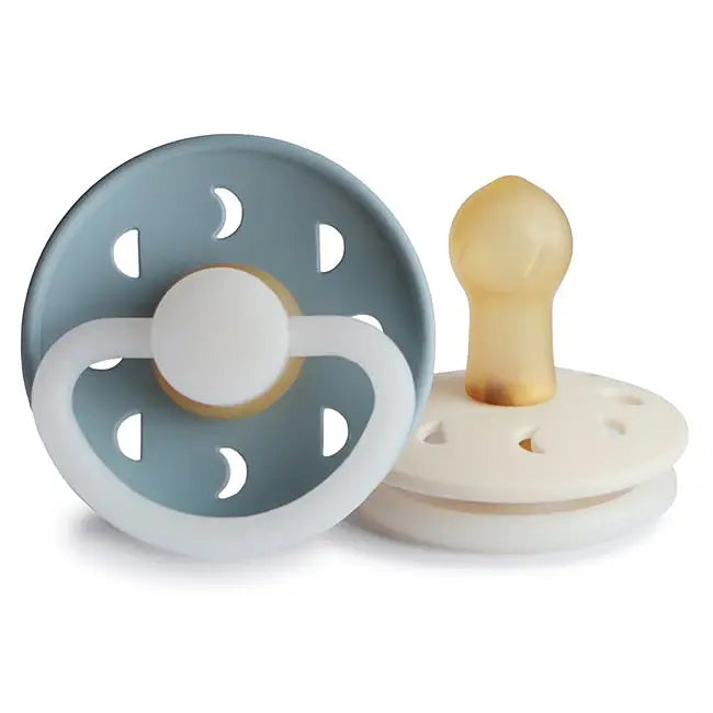 FRIGG Moon Phase Night Latexnapp 2-Pack Dimblå & Gräddvit