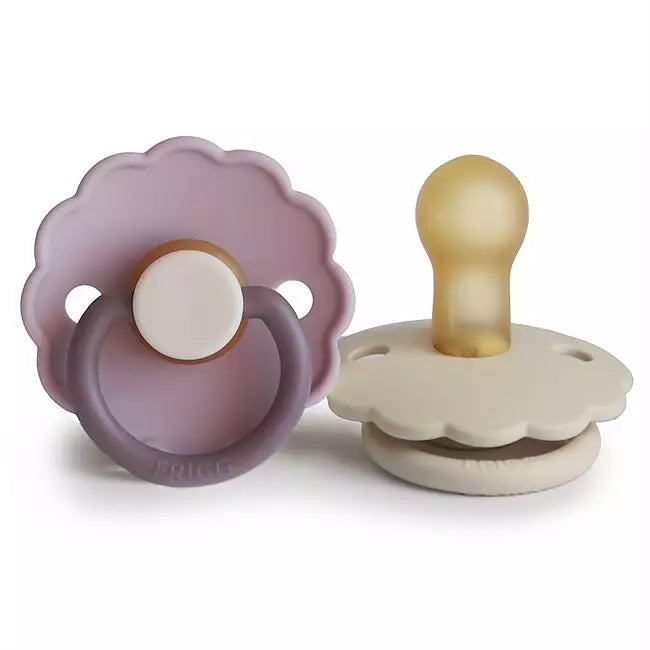 FRIGG Daisy Latexnapp 2-pack – Lavendel & Gräddvit