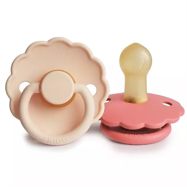 FRIGG Daisy Latexnapp 2-pack – Rosa Grädde & Vallmo
