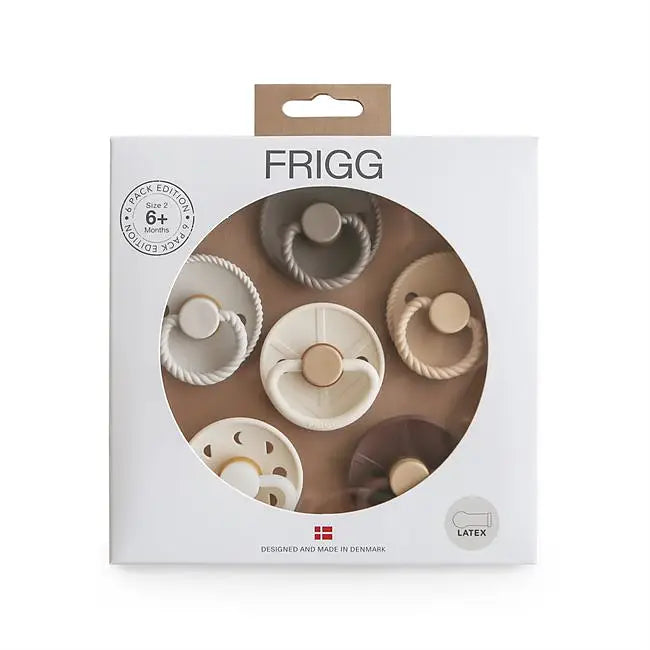 FRIGG Jordnära Färger Latexnappar - 6 pack