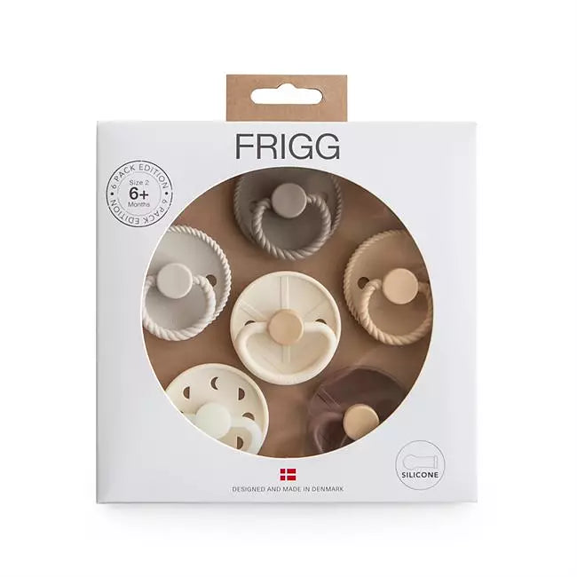 FRIGG Jordnära Färger Silikonnappar - 6 pack