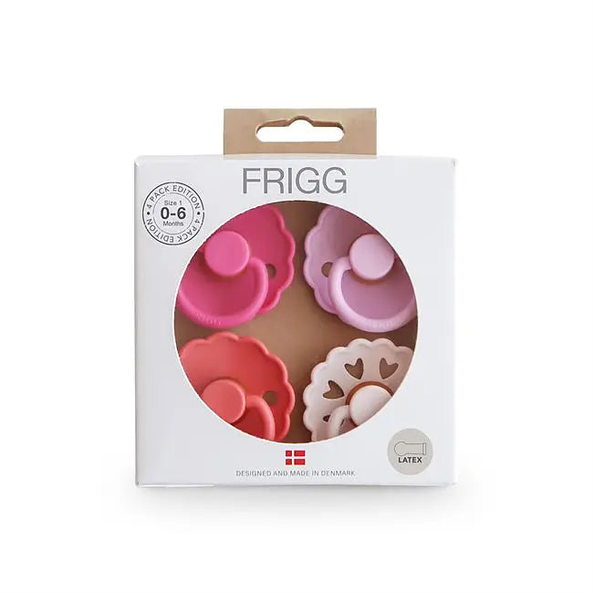 FRIGG Rosa Dröm Latexnappar - 4 pack