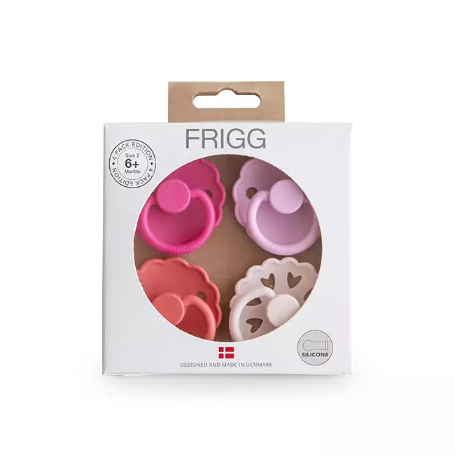 FRIGG Rosa Dröm Silikonnappar - 4 pack