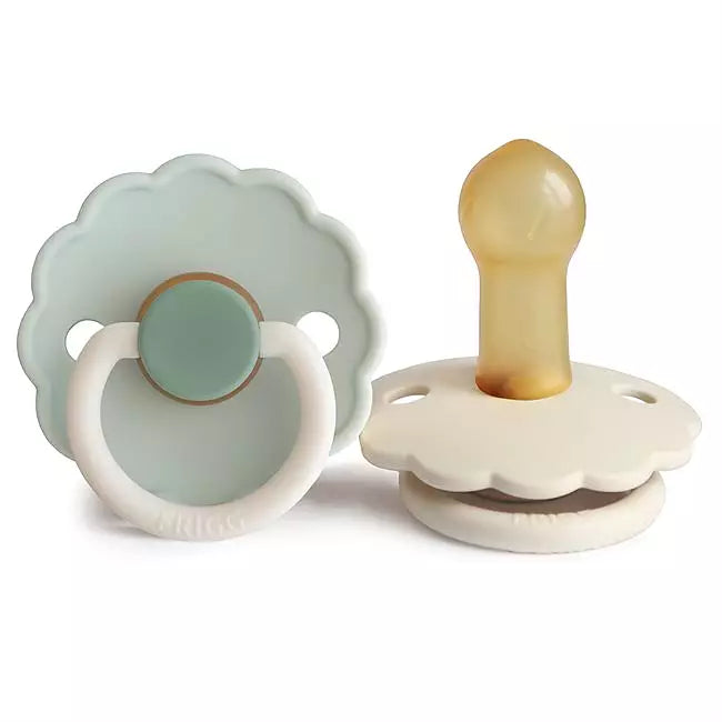 FRIGG Daisy Latexnapp 2-Pack – Akvamarin & Gräddvit