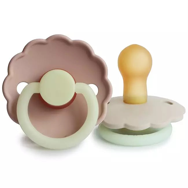 FRIGG Daisy Night Latexnapp 2-pack – Mjukrosa & Gräddvit