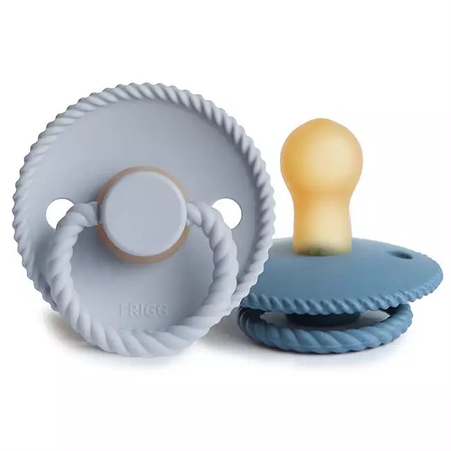FRIGG Rope Silikonnapp 2-Pack Himmelsblå & Mörkblå