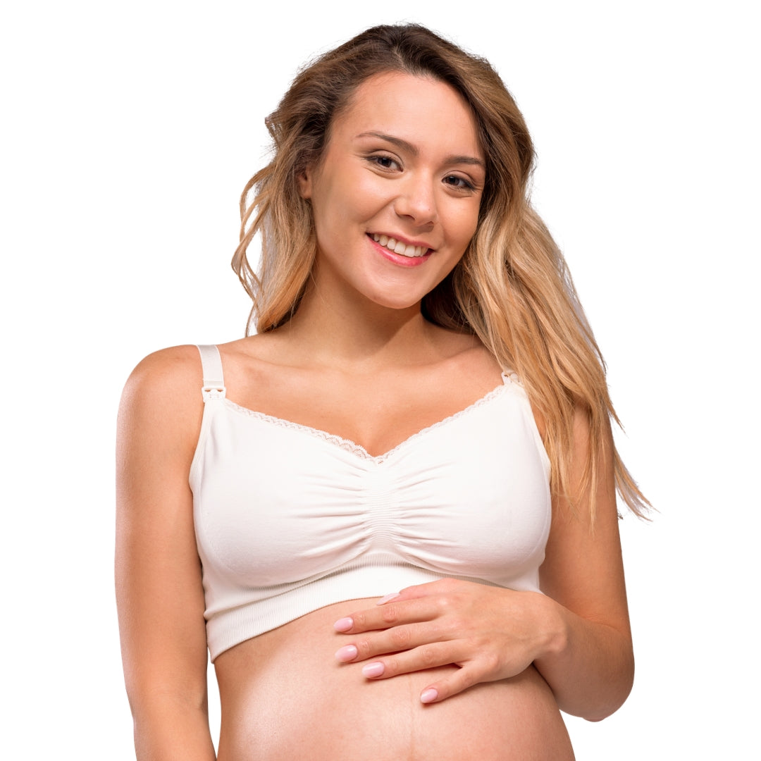 Carriwell Gravid- och Amningsbh Eko – Naturvit
