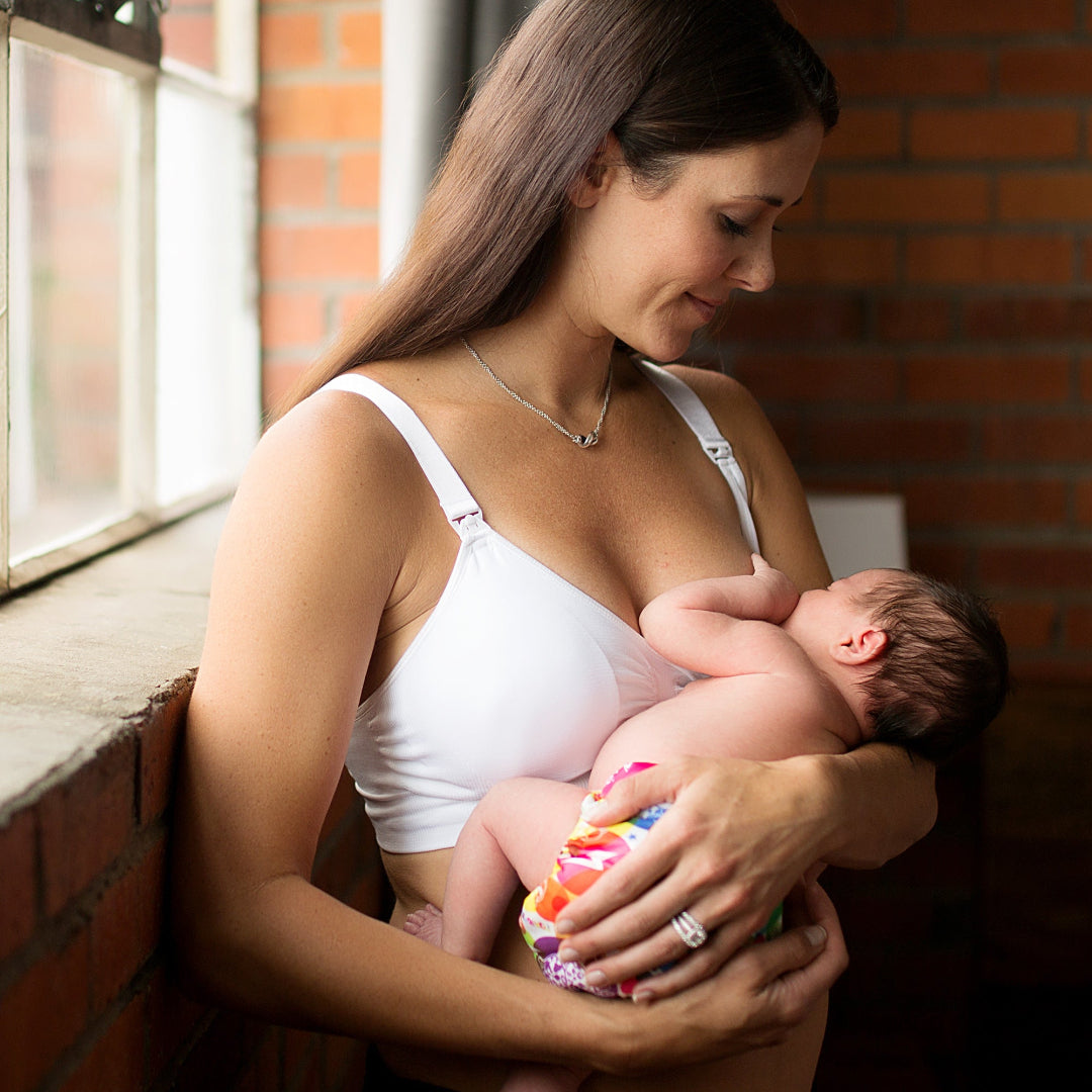 Carriwell Vadderad Gravid- och Amningsbh – Vit