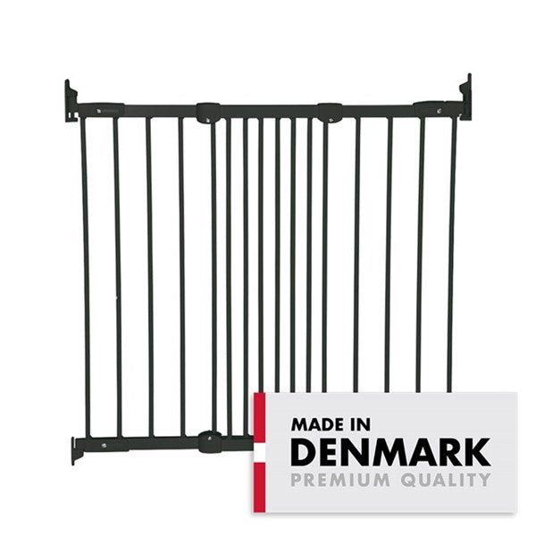 BabyDan FlexiFit Säkerhetsgrind Metall - Svart