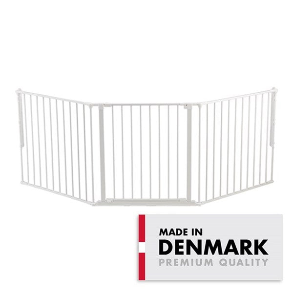 BabyDan Flex L Säkerhetsgrind - Vit 90cm - 223cm