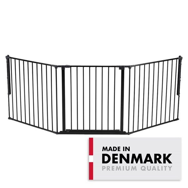 BabyDan Flex L Säkerhetsgrind - Svart 90cm - 223cm