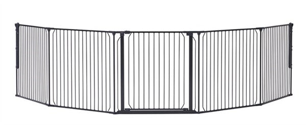 BabyDan CombiFit XXL Säkerhetsgrindar - Svart 90cm - 350cm