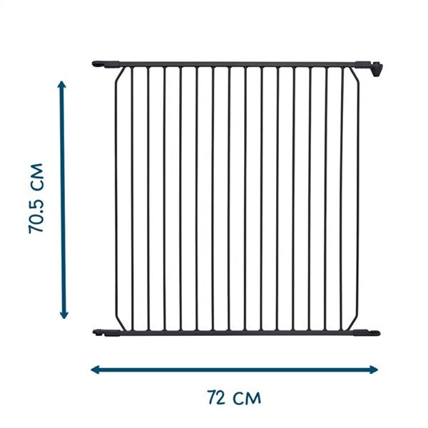 Förlängning BabyDan CombiFit & BabyDan Carl Säkerhetsgrind Barngrind 72 cm - Svart