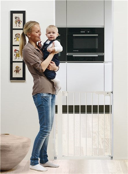 BabyDan SlimFit Säkerhetsgrindar - Vit 60,5 - 66,5 cm