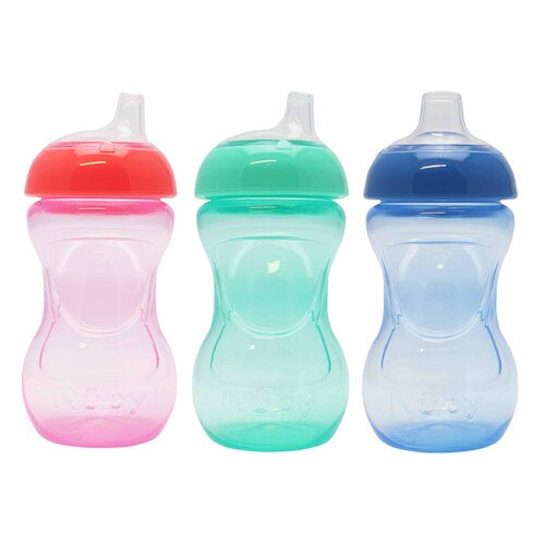 Nuby Mini Easy Grip Cup 180 ml – Rosa, Grön & Blå – Från 4 månader