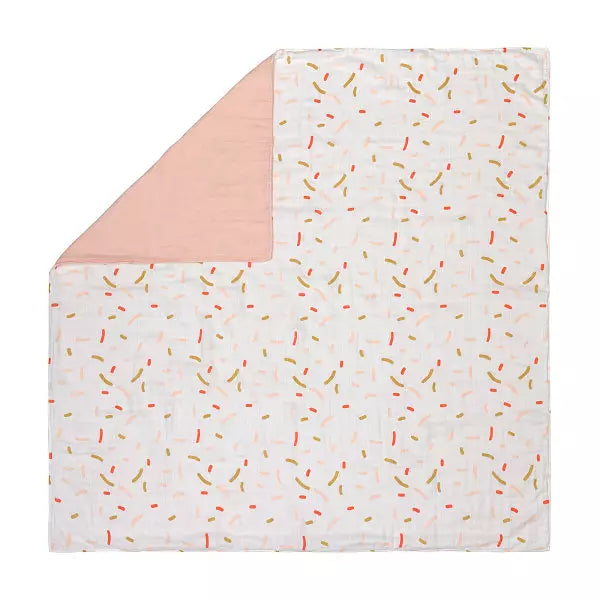LÄSSIG Babyfilt Heavenly Soft – Little Mateys Orange, 100 x 100 cm