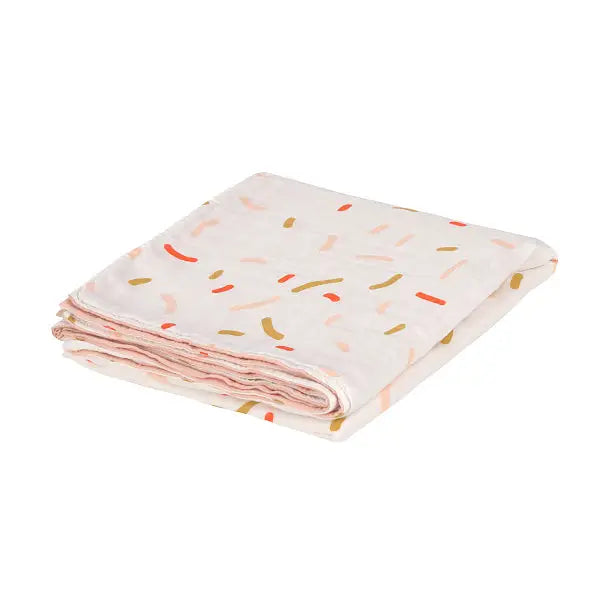 LÄSSIG Babyfilt Heavenly Soft – Little Mateys Orange, 100 x 100 cm