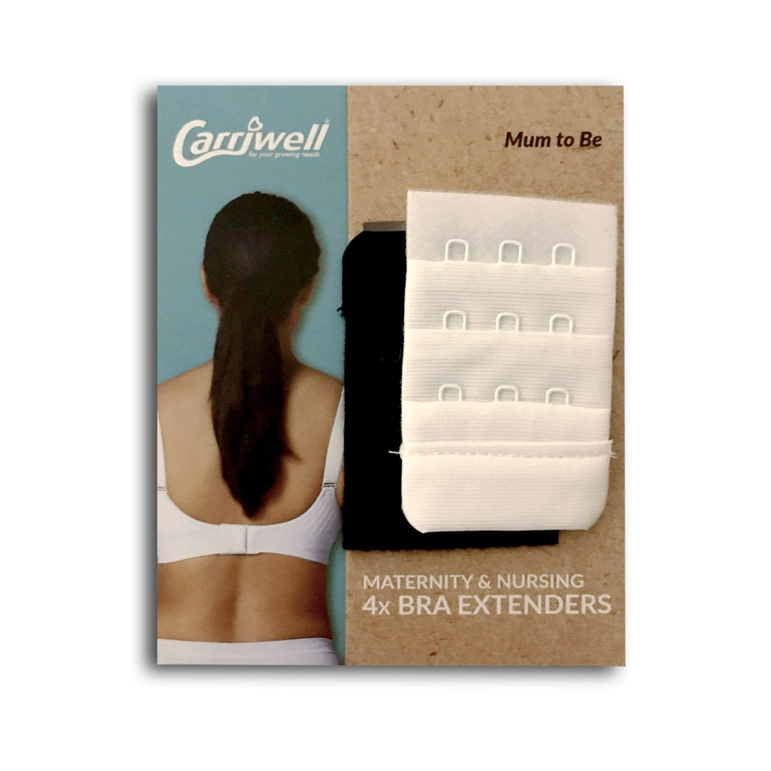 Carriwell BH-förlängare 4-pack - Vit & Svart