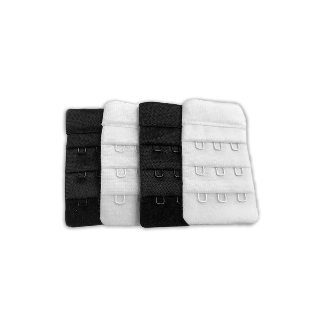 Carriwell BH-förlängare 4-pack - Vit & Svart